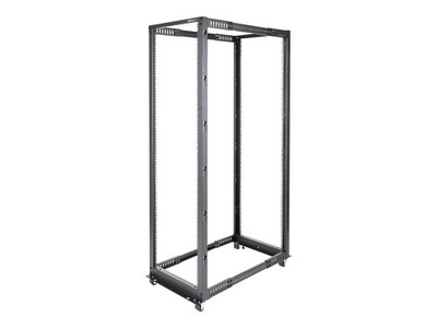 StarTech.com 42HE 4 Pfosten Open Frame Rack tiefenverstellbar Zerlegt mit Rollen