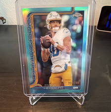 2023 Topps Chrome Teal /299  Justin Herbert Chargers #158 Football