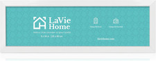 Lavie Home 8X24 Picture Frame White, Panoramic Picture Frame for Wall Decoration
