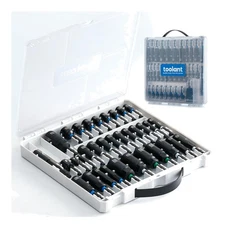 Versatile Impact Nut Driver Set - 34pcs Magnetic Bits & Deep Drivers Included