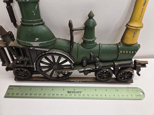 SEXTON ALL CAST METAL TRAIN WALL ART 1969 MADE IN USA  - Picture 3 of 15