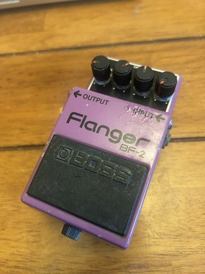 Vintage Boss BF-2 Flanger Anfang 1980er Black Label Made In Japan MIJ mit Box