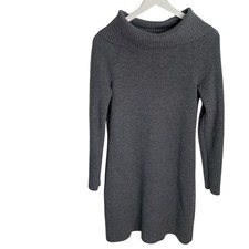 Vineyard Vines Women’s Gray Merino Wool Knit Sweater Dress Tunic W-481 Sz M