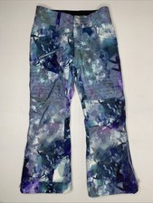 Teen OBERMEYER Med 10-12 Floral Lined Adjustable Extended Wear Ski Pants P143