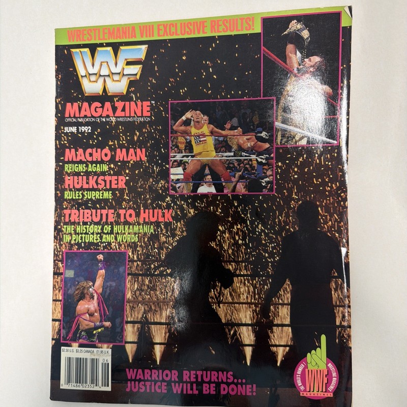 WWF Magazine June 1992 Wrestling Wrestlemania Hulkamania Hogan Macho Man WWE
