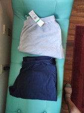 Two pairs Alfred Dunner Classic Fit pants 1 NWT gray and 1 gently worn navy L