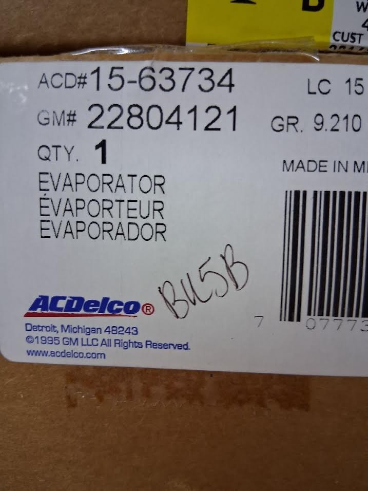 2007-2012 OEM GM A/C Evaporator Core 22804121 Acadia Enclave Traverse ...
