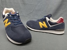 New Balance 574 Athletic Sneakers GC574HW1 Blue Boys Size 5.5 FLOOR MODEL 