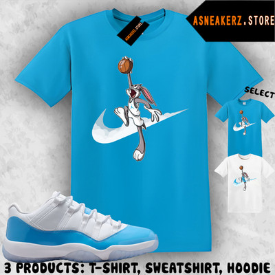 Shirt Matching AJ 11 Low University Blue 2026 To Match Sneaker Bugs Just Dunk It