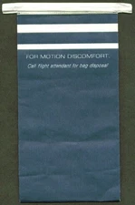 Generic Airline Air Sickness Sack Motion Discomfort Call Flight Attendant