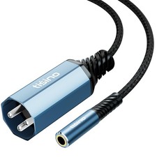 3.5mm TRS Female to XLR Male Stereo Audio Adapter Cable - 1FT, 1/8 inch Mini ...