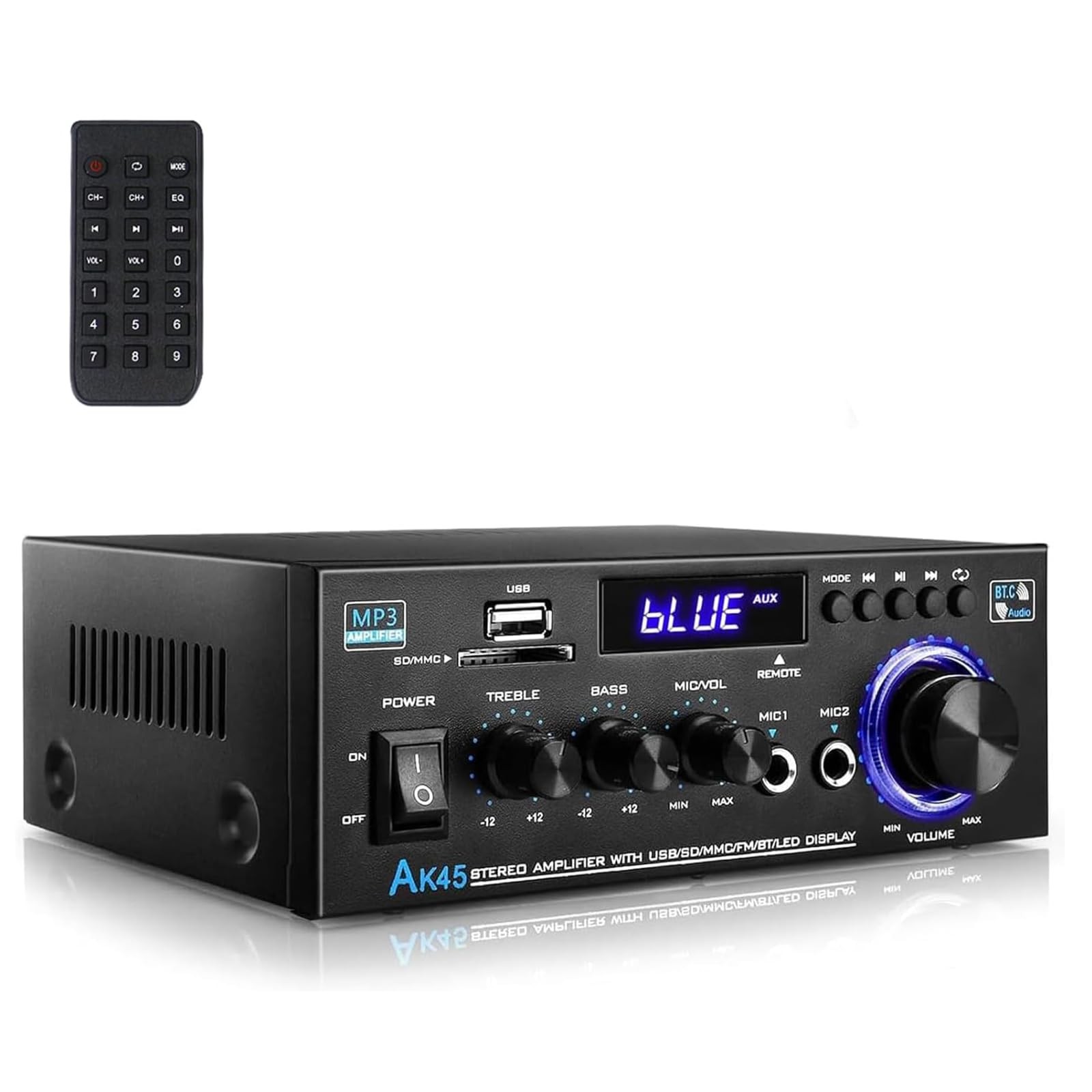 Romicta Amplificatore HiFi 600W Stereo - Suono Caldo e Bluetooth 5.0