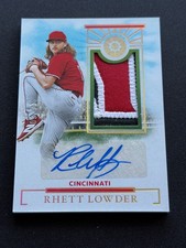 2024 Boys Of Summer Rhett Lowder Prospect Material Signatures Auto Gold /10 Reds