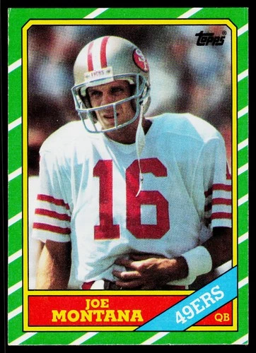 Joe Montana, 1986 Topps, #156, San Francisco 49ers,
