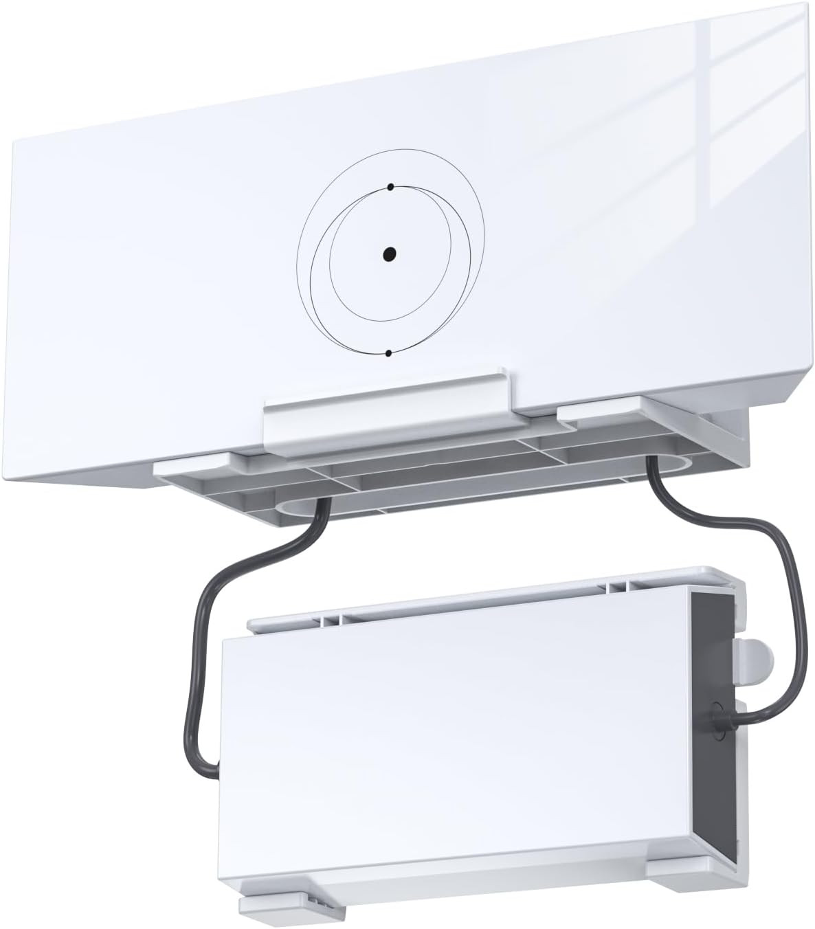 Starlink Gen 3 Mount, 2-in-1 Gen 3 Starlink Mount, Starlink Internet Kit Satelliet ABS Router Muursteun voor Starlink V3 Standaard Schotel, Roestvrij Staal Starlink Gen 3 Router Mount voor Starlink
