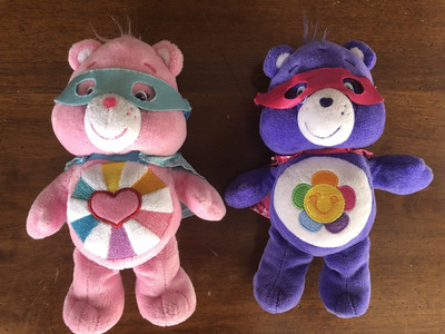 2 Care Bears Plüschtier Harmony & Hopeful Bear Super Hero Friends (9 Zoll)