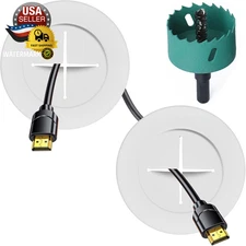 TV Wire Hider Kit for Wall Mount TV, White in Wall Cable Management Kit, Include