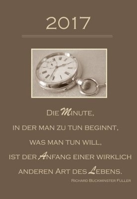 Mini Kalender 2017 DIN Format 1 Woche/Seite, Planer, Terminplaner