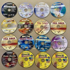 Chartbuster Karaoke CD Graphics Pack 15 1 CDs Dion Cher Prince Beyonce 60s