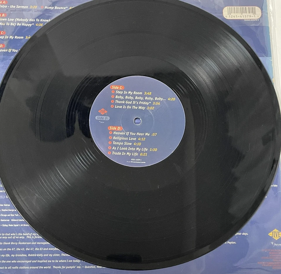 R. Kelly Self Titled 2LP Vinyl 1995 US Original Jive 01241 41579 1 - Image 4 of 4