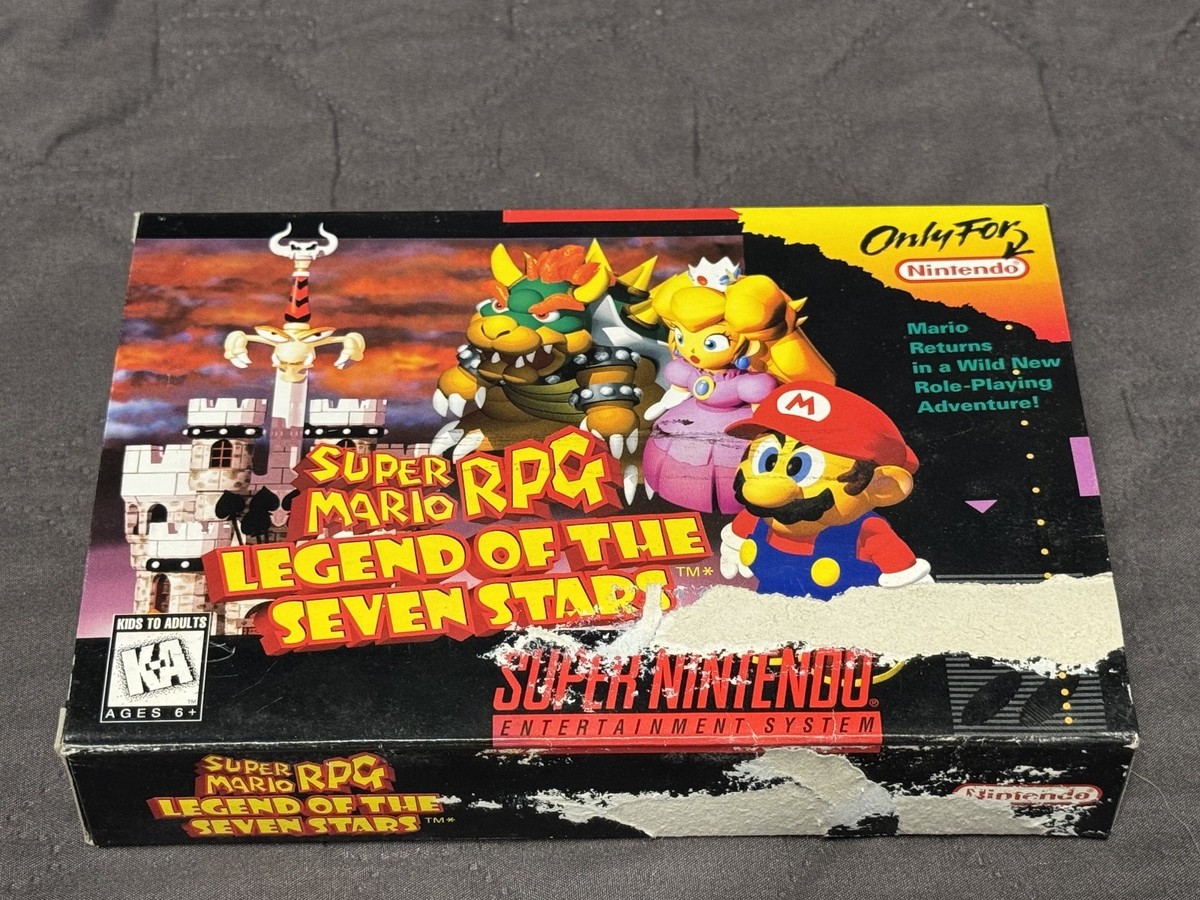 Super Mario RPG Legend of the 7 Stars * Reduced * Snes Box Only
