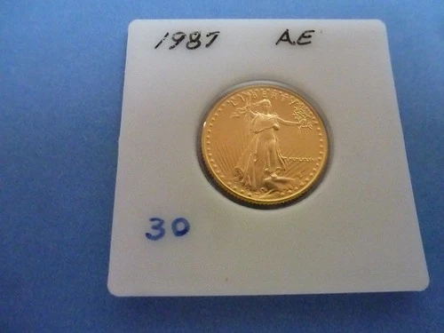 1987 - UNC  1/4 oz  GOLD AMERICAN EAGLE  - BULLION COIN