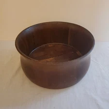 Vintage Hand Crafted Lebanon Mo  Walnut Bowl Mid Century Modern 10" USA 1960's