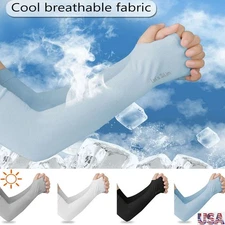 3 Pairs Cooling Arm Sleeves Cover UV Sun Protection Sports Outdoor For Men Women
