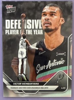 Victor Wembanyama 2026 Topps Now Defensive Player of the Year Wemby DPOY In Hand