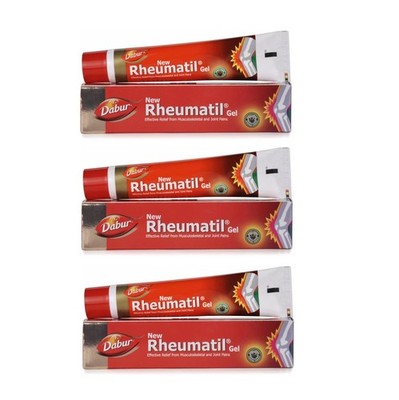 (PACK OF 3) Dabur Rheumatil Gel 30gm Each  FOR JOINT PAIN