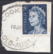 16 JY 68 COOKTOWN 2, QLD-AUST complete circular postmark 5c  QEII