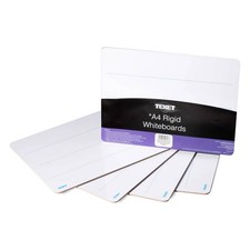 Texet A4 Rigid 3 Line Lapboard White Pack of 5 (WB-3LNPK5)