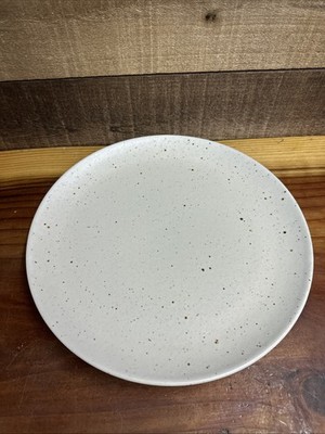 Crate And Barrel Craft Speckle Flat Plates 11  Set Of 4  -new