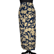 Vintage Rena Rowan Floral Maxi Skirt Cottagecore Boho  Size 4 Whimsigoth