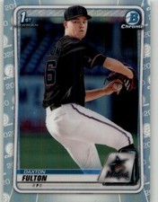2020 Bowman Draft Daxton Fulton Chrome Refractor #BD-131 Miami Marlins