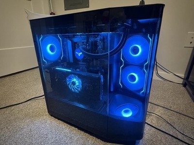 AORUS Gaming Desktop Tower with RGB Lighting, intel GPU, Glass Side Panel