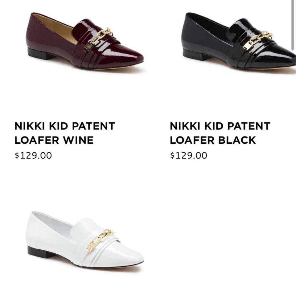 Mocasines Karl Lagerfeld Paris charol blanco - talla 7,5 M / 38B Foto 2 de 4