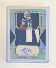 ADONAI MITCHELL RC 2024 NATIONAL TREASURES ROOKIE RPA HOLO PRIZM AUTO #'d 18/35