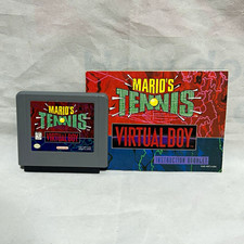 Nintendo Virtual Boy Mario's Tennis (1995) NTSC-U/C w/ Manual TESTED