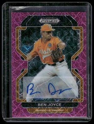 2022 Panini Prizm Draft Picks #PDP89 Ben Joyce Neon Pink Velocity