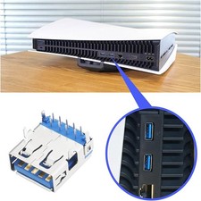 1pc USB 3.0 Back Type-A Port Interface Socket Fit For PS 5 Console