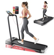 Walking Pad Treadmill 3-Level 10 Incline, 2-in-1 Foldable Walking Pad for Home