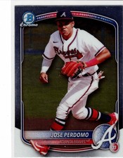 Jose Perdomo Atlanta Braves 2025 Bowman Chrome Prospect ***