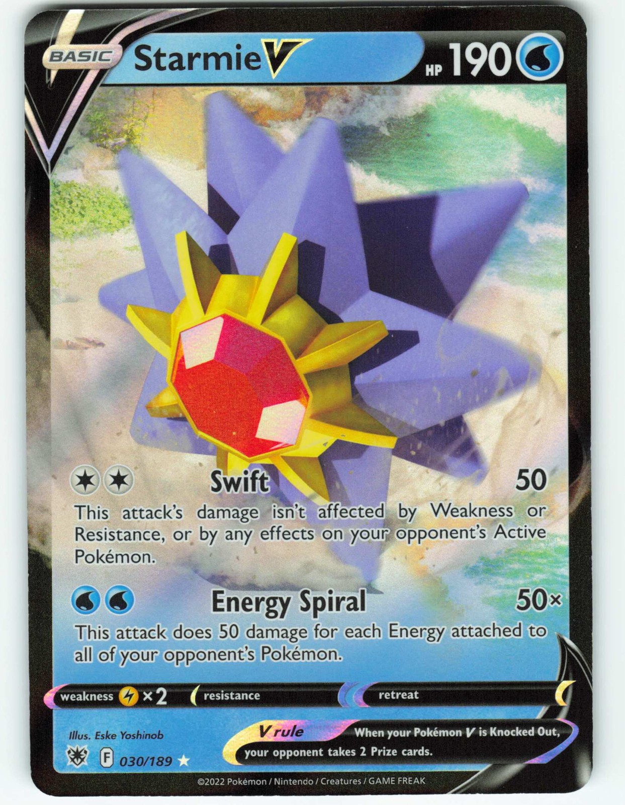 Starmie V - 30/189 Astral Radiance - Pokémon TCG - 2022