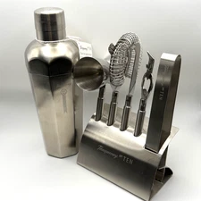 RARE Tanqueray No. Ten Limited Shaker and Complete Bar Set New in Box