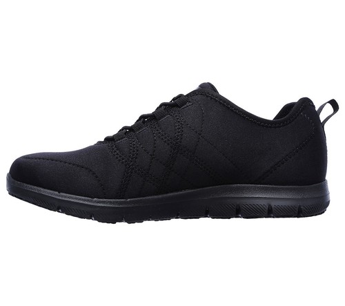 Skechers Work Black Wide Width Shoes 
