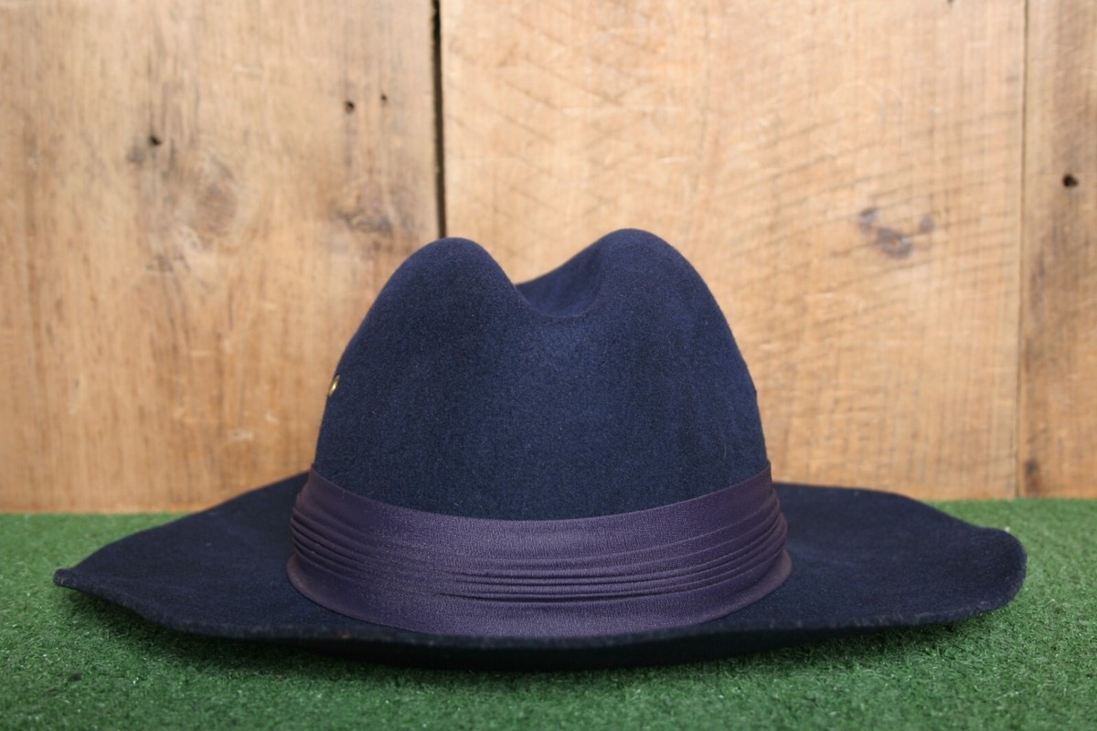 Street Smart by Betmar Vintage Women\'s Royal Blue 100% Wool Fedora Hat Ribbon Betmar Blue Straw for Women for sale | eBay main image 2
