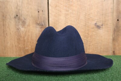 Vintage BETMAR for Gimbels Blue Wool Felt Fedora Hat Women's Sz