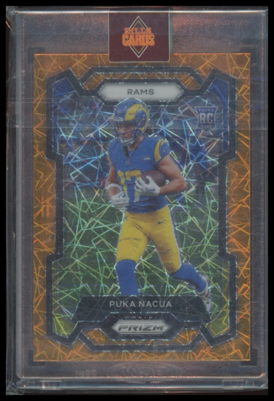 2023 Panini Prizm #357 Puka Nacua Orange Lazer