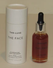 Tan Luxe The Face Illuminating Self-Tan Drops Light Medium 1.01 Oz 30 mL Full Sz